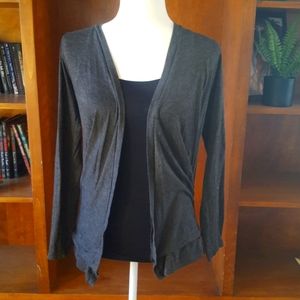 Grey cardigan sweater